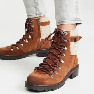 NIB Sam Edelman Brown Tenlee Hiker Winter Boots