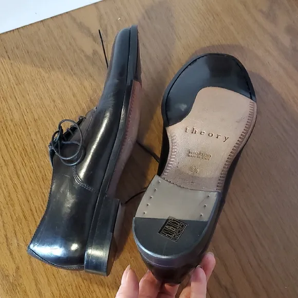 Nib Theory Men's Black Leather Shoes