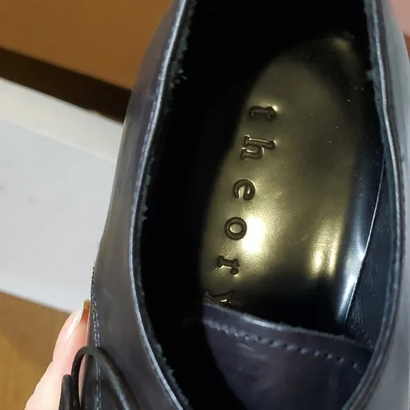 Nib Theory Men's Black Leather Shoes