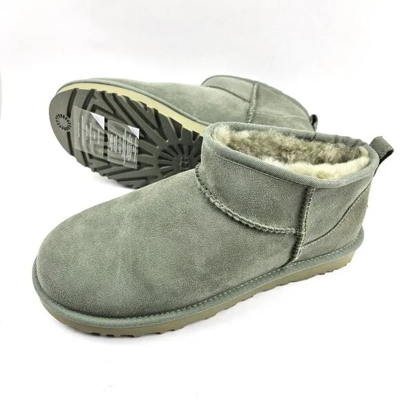 NIB UGG Women’s Classic Ultra Mini Boots in Shaded Clover