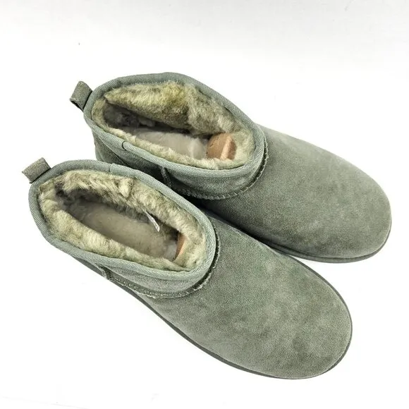 NIB UGG Women’s Classic Ultra Mini Boots in Shaded Clover