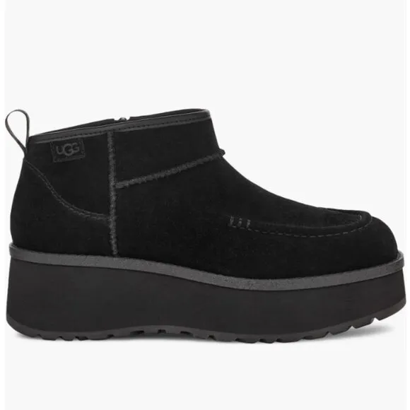 NIB UGGS AUSTRALIA UGG Women's CITYFUNC Ultra Mini Fashion Boot BOOTS BLACK 8