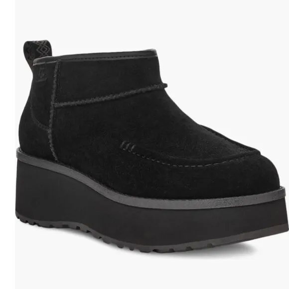 NIB UGGS AUSTRALIA UGG Women's CITYFUNC Ultra Mini Fashion Boot BOOTS BLACK 8
