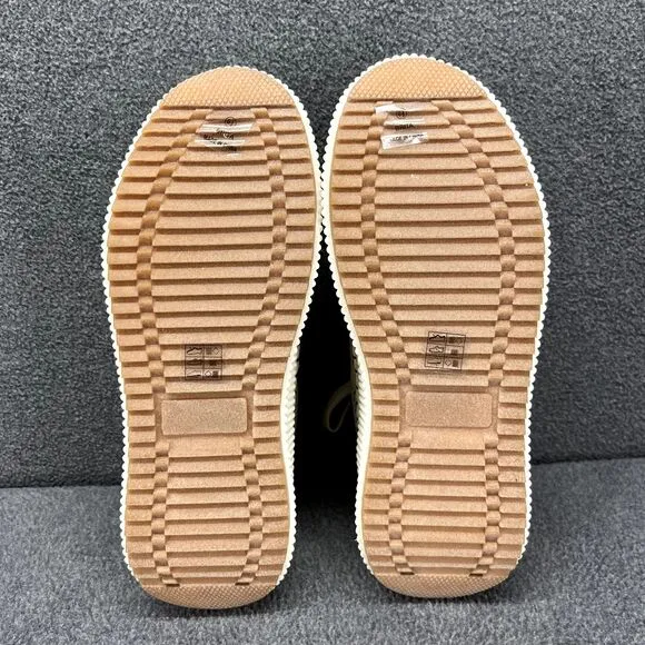 Nicole Miller Shoes Womens 6.5 Beige Brita Mixed Woven sneaker
