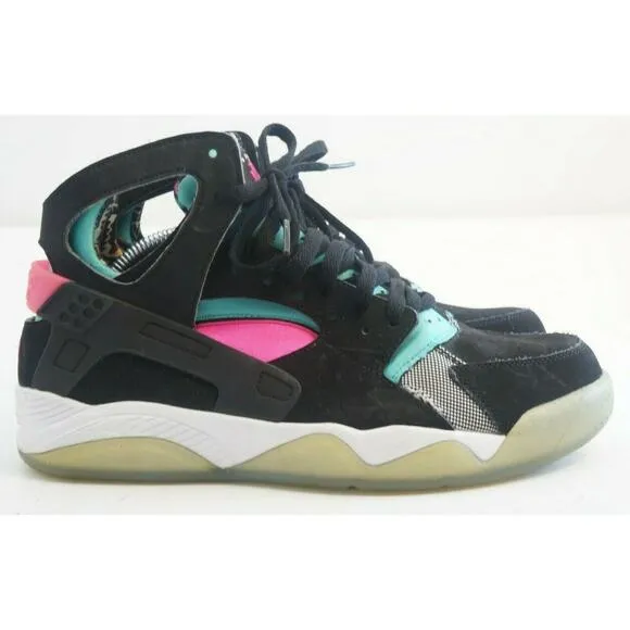 Nike Air Flight Huarache South Beach Black Retro Pink Pow (705005-003) Size 9.5