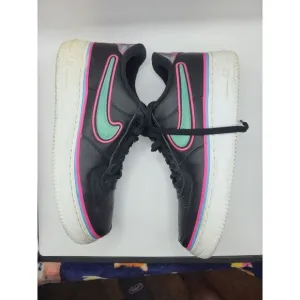 Nike Air Force 1 '07‎ LV8 Sport South Beach 2018 Mens Size 10 Black NEON Green