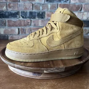 Nike Air Force 1 High LV8 3 Wheat Suede Shoes Sneakers Youth 6 Women's 7.5