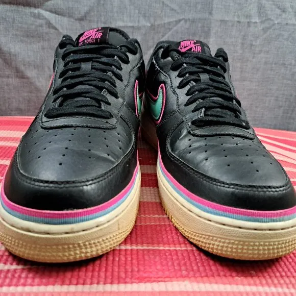 Nike Air Force 1 Lows South Beach Miami Nights Shoes AJ7748-002 Mens Size 11