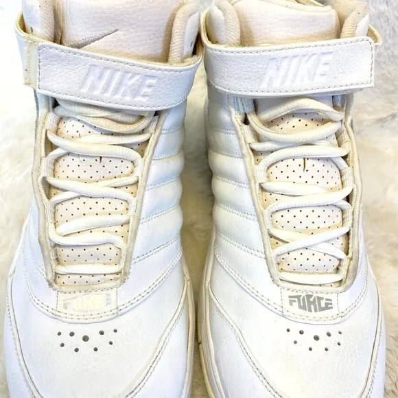 Nike Air Force Mens Shoes Athletic Sport Sz 9 White High Top Sneakers 313571-101