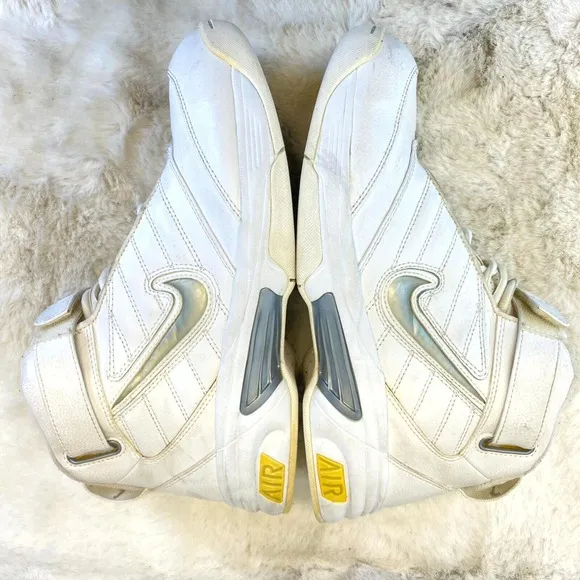Nike Air Force Mens Shoes Athletic Sport Sz 9 White High Top Sneakers 313571-101