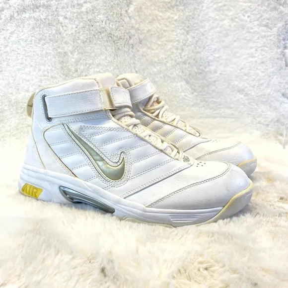 Nike Air Force Mens Shoes Athletic Sport Sz 9 White High Top Sneakers 313571-101