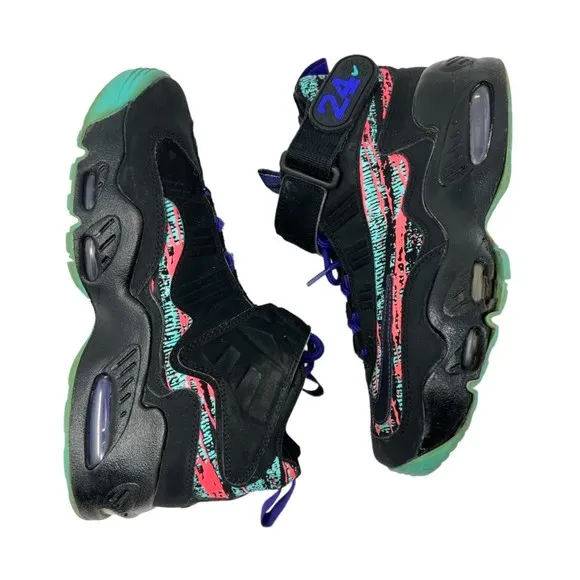 Nike Air Griffey Max 1 Sneakers 6.5Y black concord South Beach High Top Shoes