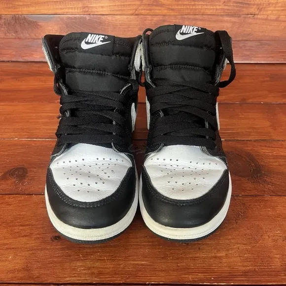 Nike Air Jordan 1 Retro Black White Boys Size 3Y Shoes Reverse Panda FD1412-010