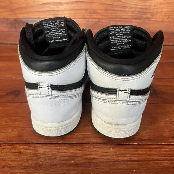 Nike Air Jordan 1 Retro Black White Boys Size 3Y Shoes Reverse Panda FD1412-010