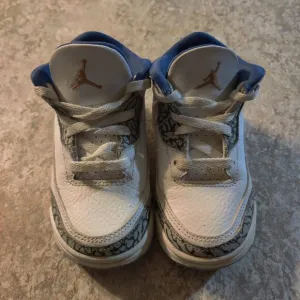 Nike Air Jordan 3 Retro (TD) Shoes Wizards White Blue DM0968-148 Toddler 7c