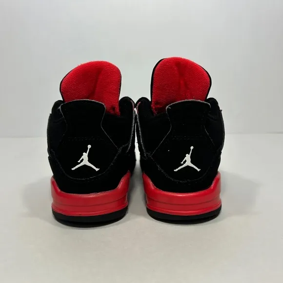 Nike Air Jordan 4 Retro TD ‘Red Thunder’ (BQ7670 016) Shoes Size: 9C