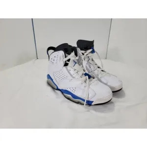 Nike Air Jordan 6 Retro Sport Blue 384664–107 White Blue Size‎ 7.5