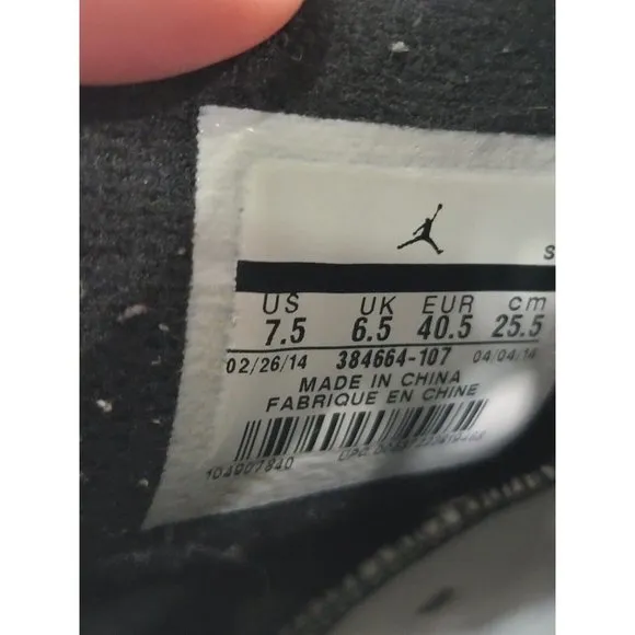 Nike Air Jordan 6 Retro Sport Blue 384664–107 White Blue Size‎ 7.5