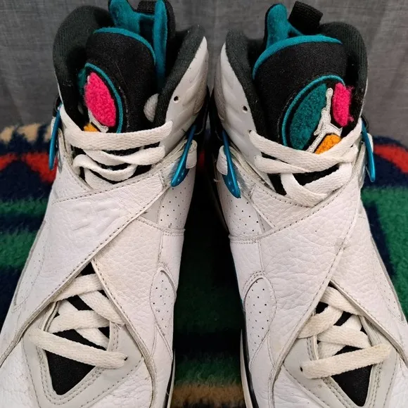 Nike Air Jordan 8 Retro South Beach 305381-113 Size 9 Men's Shoes