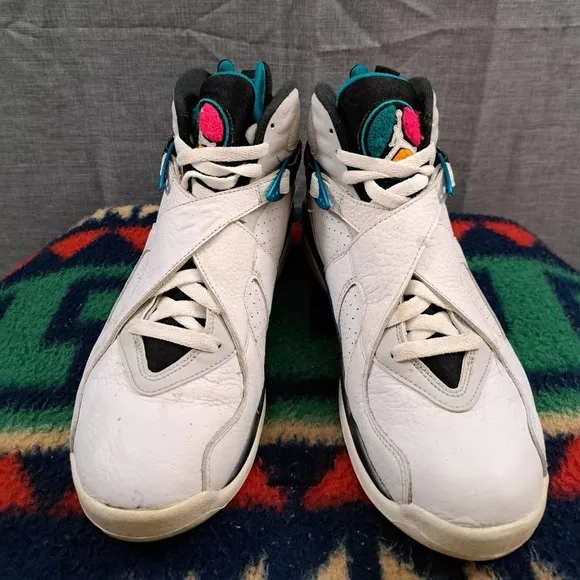 Nike Air Jordan 8 Retro South Beach 305381-113 Size 9 Men's Shoes