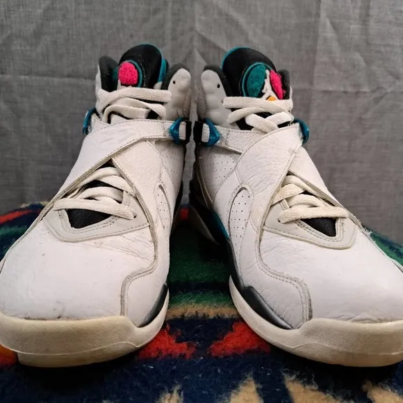 Nike Air Jordan 8 Retro South Beach 305381-113 Size 9 Men's Shoes