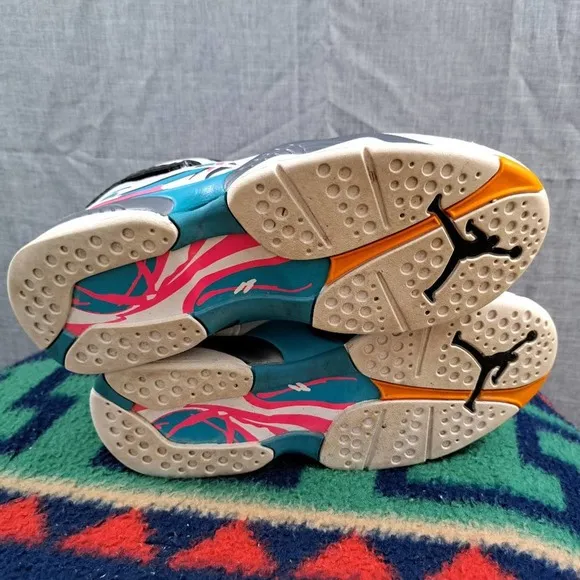 Nike Air Jordan 8 Retro South Beach 305381-113 Size 9 Men's Shoes