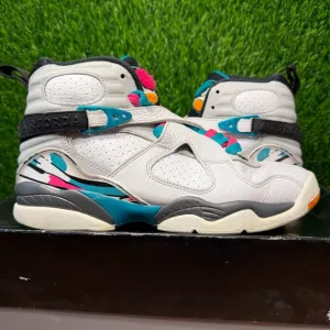 Nike Air Jordan 8 VIII Retro GS South Beach White