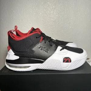 NIKE AIR JORDAN STAY LOYAL 2 BLACK-WHITE-GYM RED SZ 13 [DQ8401-061]
