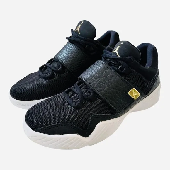 NIKE Air Jordans Men's Jordan J23 Black Gold Men Basketball Shoes Sport Sneakers