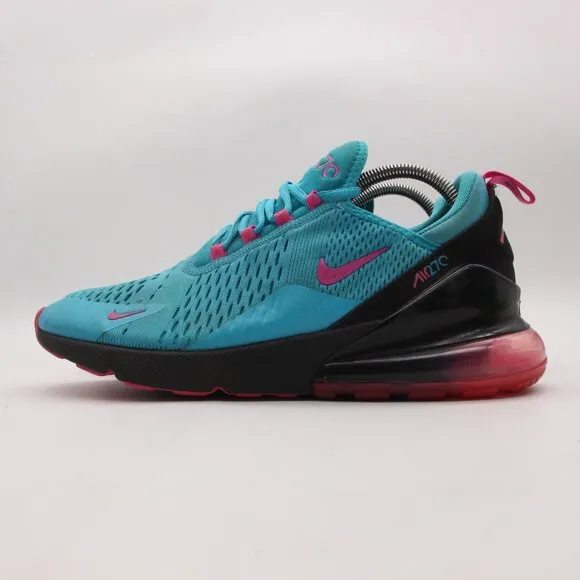 Nike Air Max 270 South Beach Mens Size 9 Shoes Blue Black BV6078-400