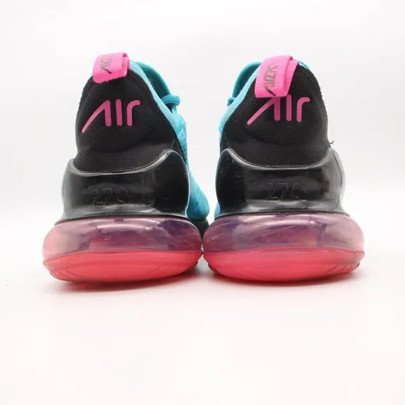 Nike Air Max 270 South Beach Mens Size 9 Shoes Blue Black BV6078-400
