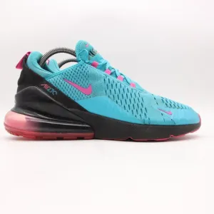 Nike Air Max 270 South Beach Mens Size 9 Shoes Blue Black BV6078-400
