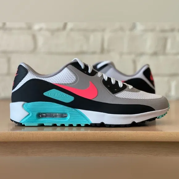 Nike Air Max 90 G South Beach Vice Hot Punch White Golf Shoes Sizes CU9978-133