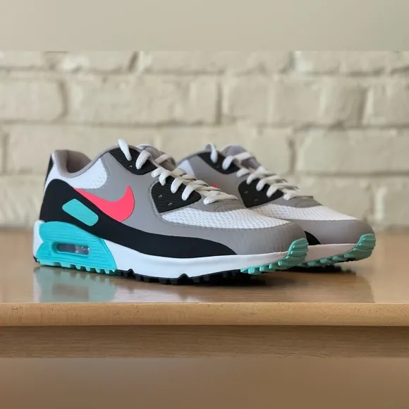 Nike Air Max 90 G South Beach Vice Hot Punch White Golf Shoes Sizes CU9978-133