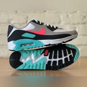 Nike Air Max 90 G South Beach Vice Hot Punch White Golf Shoes Sizes CU9978-133