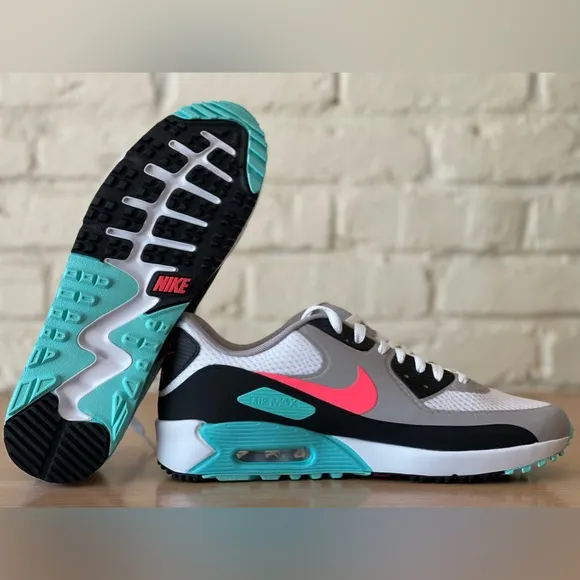 Nike Air Max 90 G South Beach Vice Hot Punch White Golf Shoes Sizes CU9978-133