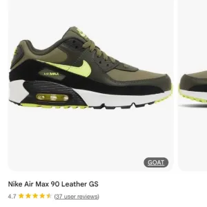 Nike Air Max 90 Leather GS - Black and Green