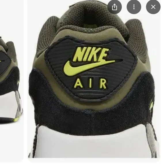 Nike Air Max 90 Leather GS - Black and Green