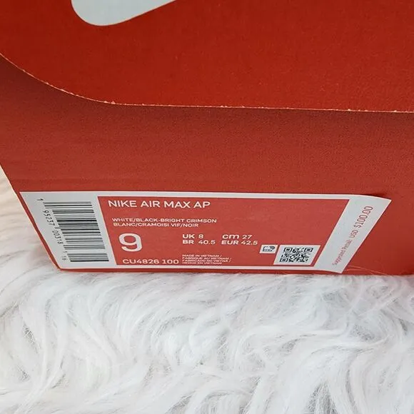 Nike Air Max Ap Size 9 Mens Shoes CU4826 100