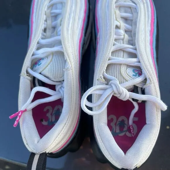NIKE AIR MAX PLUS 97 MIAMI SOUTH BEACH SHOES SIZE 11 MENS AV7936-101 SNEAKERS