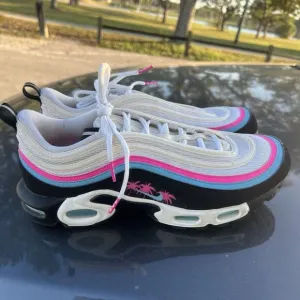 NIKE AIR MAX PLUS 97 MIAMI SOUTH BEACH SHOES SIZE 11 MENS AV7936-101 SNEAKERS