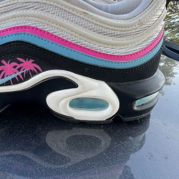 NIKE AIR MAX PLUS 97 MIAMI SOUTH BEACH SHOES SIZE 11 MENS AV7936-101 SNEAKERS
