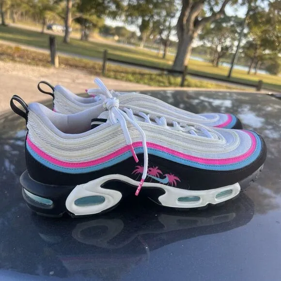NIKE AIR MAX PLUS 97 MIAMI SOUTH BEACH SHOES SIZE 11 MENS AV7936-101 SNEAKERS