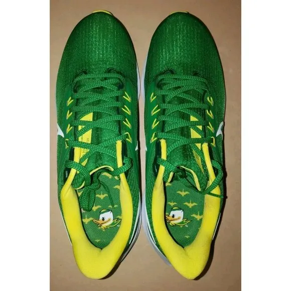 NIKE AIR PEGASUS 39 OREGON DUCKS UNIVERSITY GREEN/YELLOW MEN'S Size 10 NEW