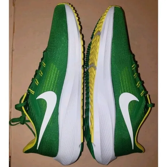 NIKE AIR PEGASUS 39 OREGON DUCKS UNIVERSITY GREEN/YELLOW MEN'S Size 10 NEW