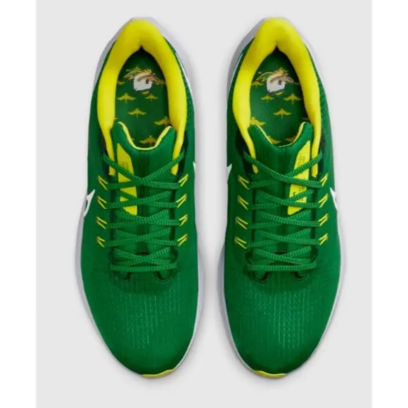 NIKE AIR PEGASUS 39 OREGON DUCKS UNIVERSITY GREEN/YELLOW MEN'S Size 10 NEW