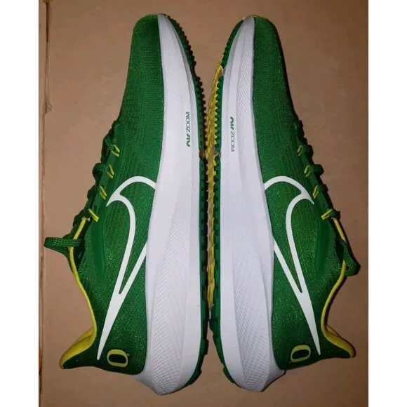 NIKE AIR PEGASUS 39 OREGON DUCKS UNIVERSITY GREEN/YELLOW MEN'S Size 10 NEW