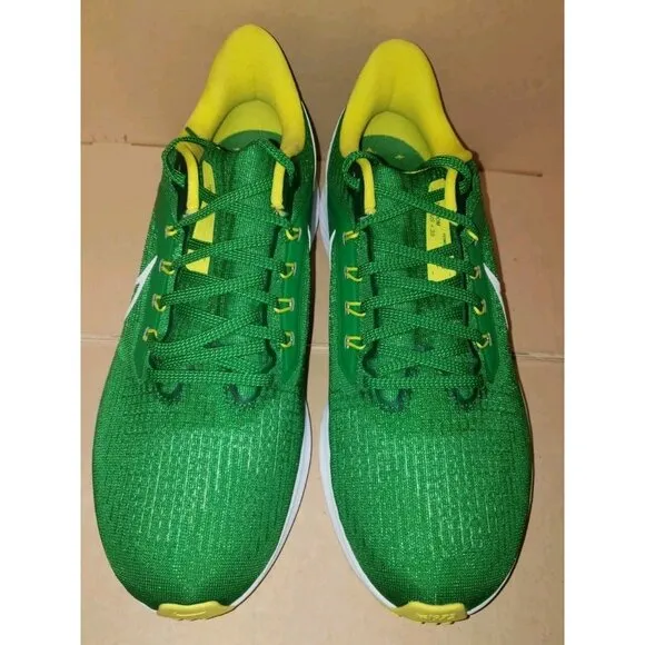 NIKE AIR PEGASUS 39 OREGON DUCKS UNIVERSITY GREEN/YELLOW MEN'S Size 10 NEW