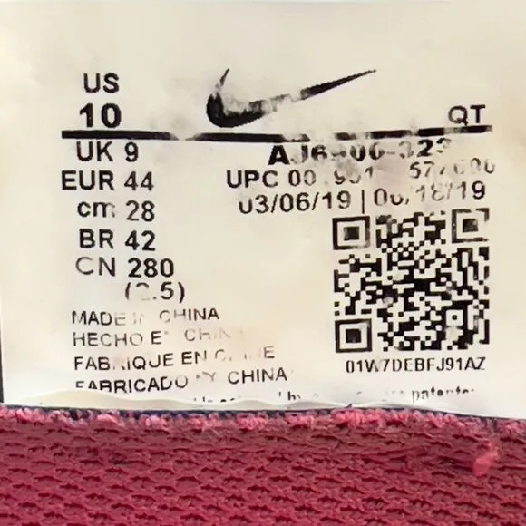 Nike Air VaporMax Flyknit 3 &quot;South Beach&quot; Turquoise Pink Black - Men's Size 10