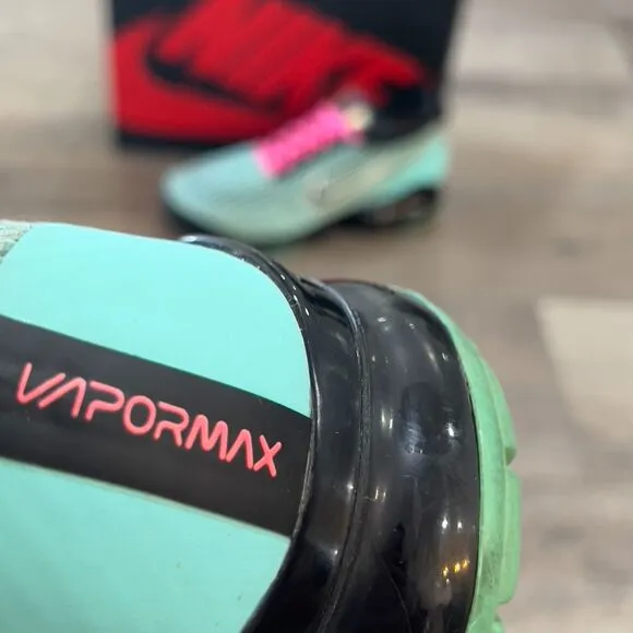 Nike Air VaporMax Flyknit 3 &quot;South Beach&quot; Turquoise Pink Black - Men's Size 10